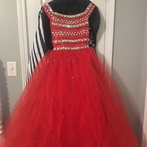 Little girls Tiffany pageant dress